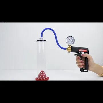 LeLuv Maxi Penis Pump with Clear Hose | Round Flange Cylinder