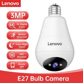 Lenovo 3MP E27 Bulb Camera Indoor Surveillance