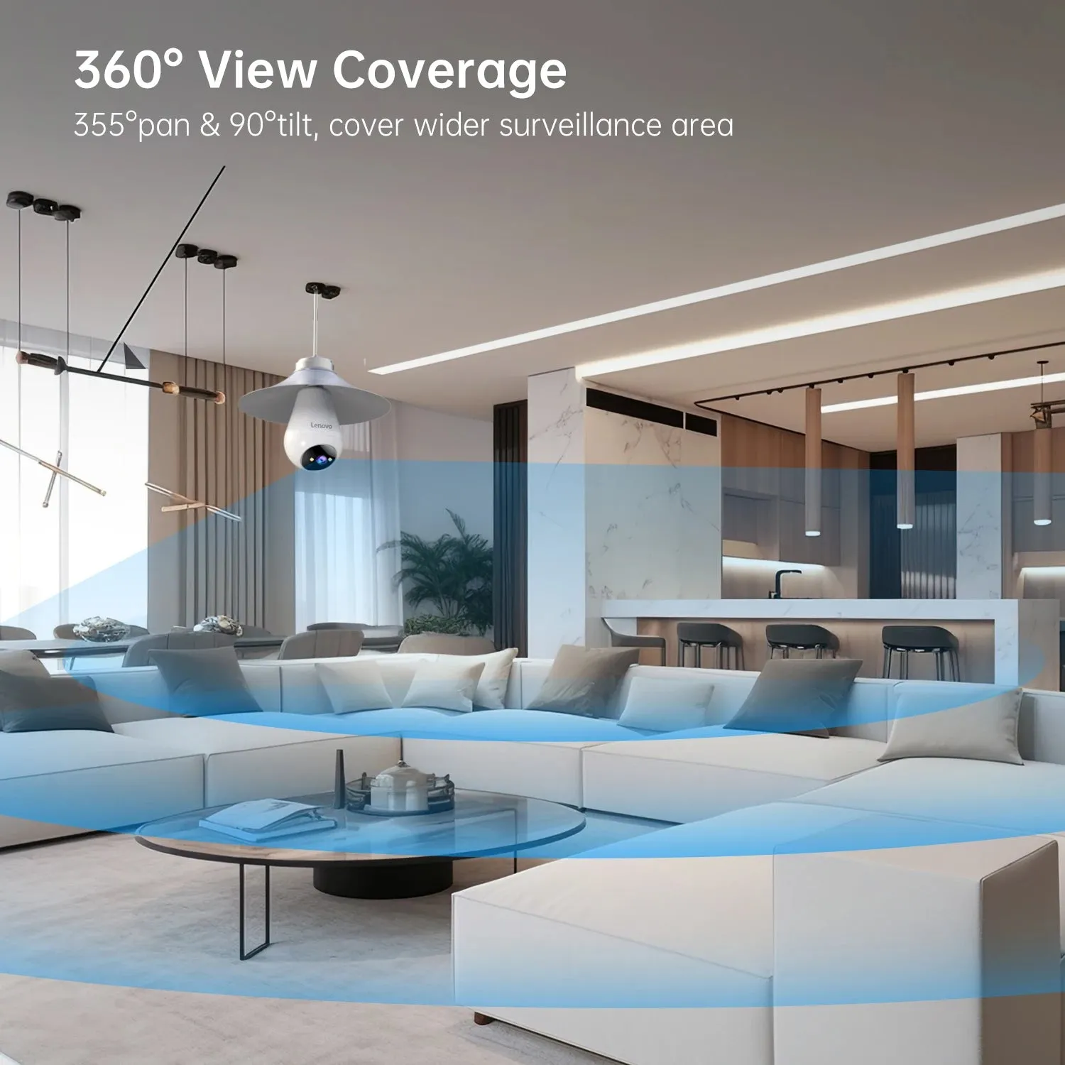 Lenovo 3MP E27 Bulb Camera Indoor Surveillance