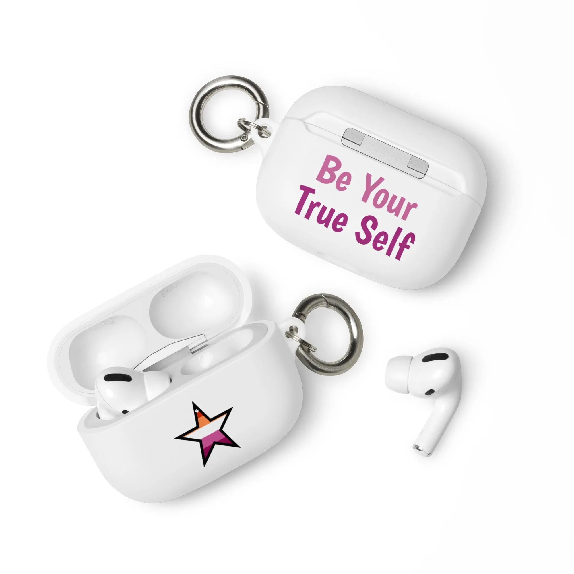 Lesbian Pride Rubber Case for AirPods - Star