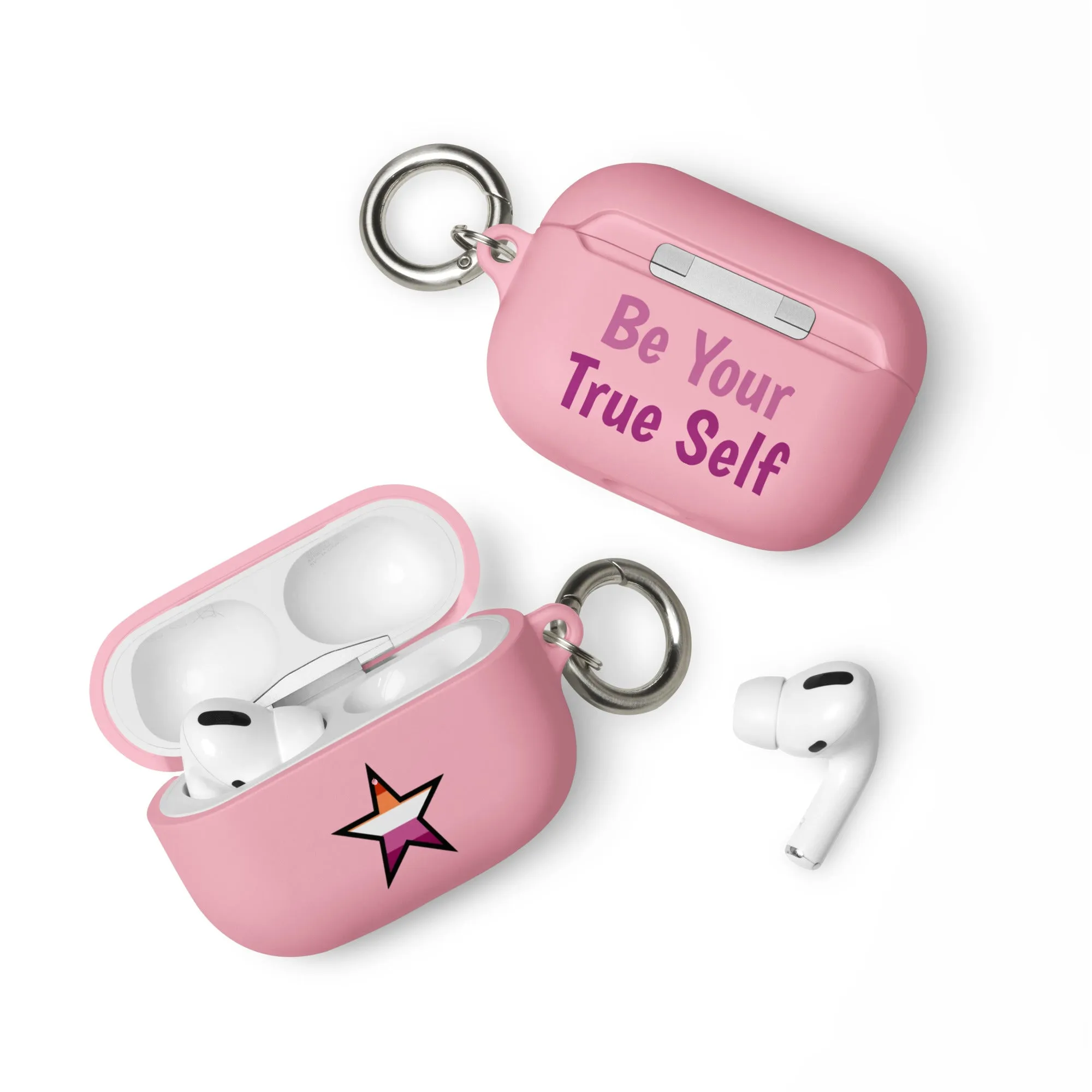Lesbian Pride Rubber Case for AirPods - Star