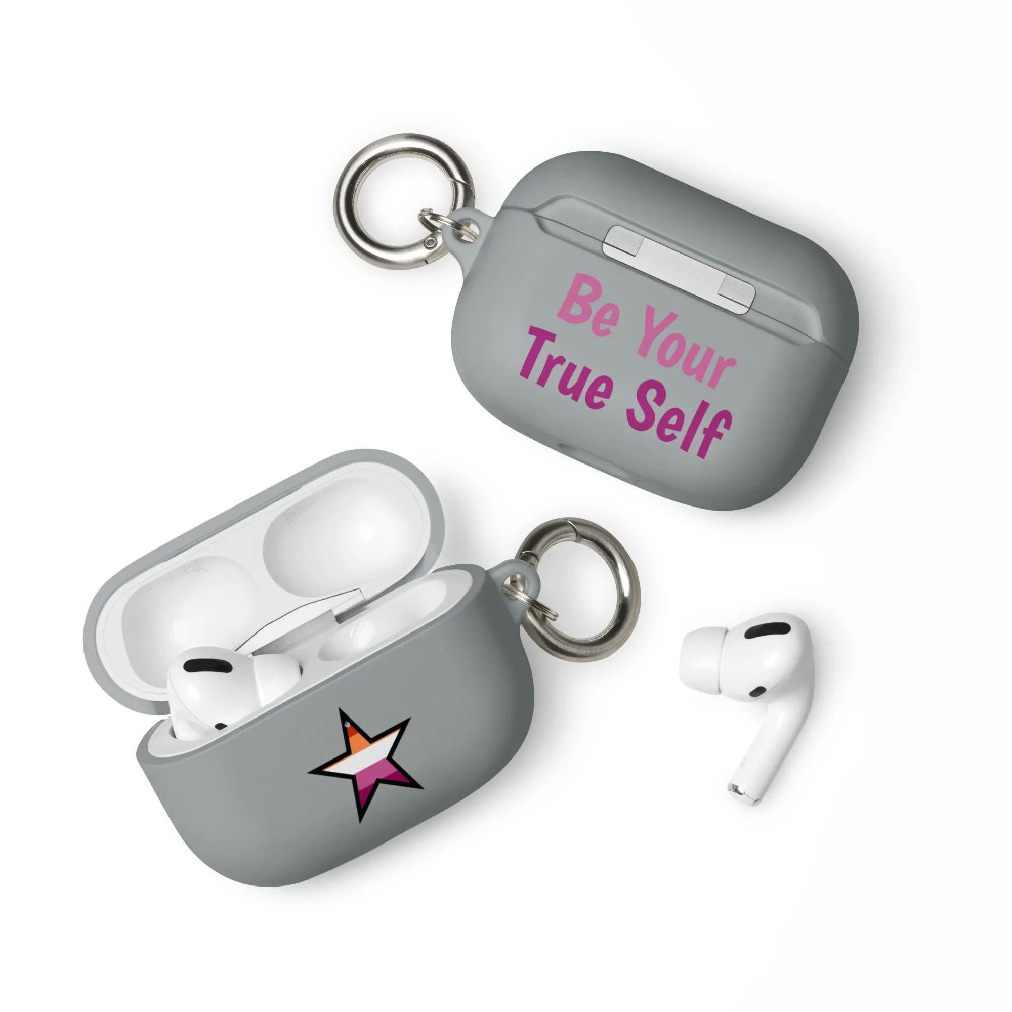 Lesbian Pride Rubber Case for AirPods - Star