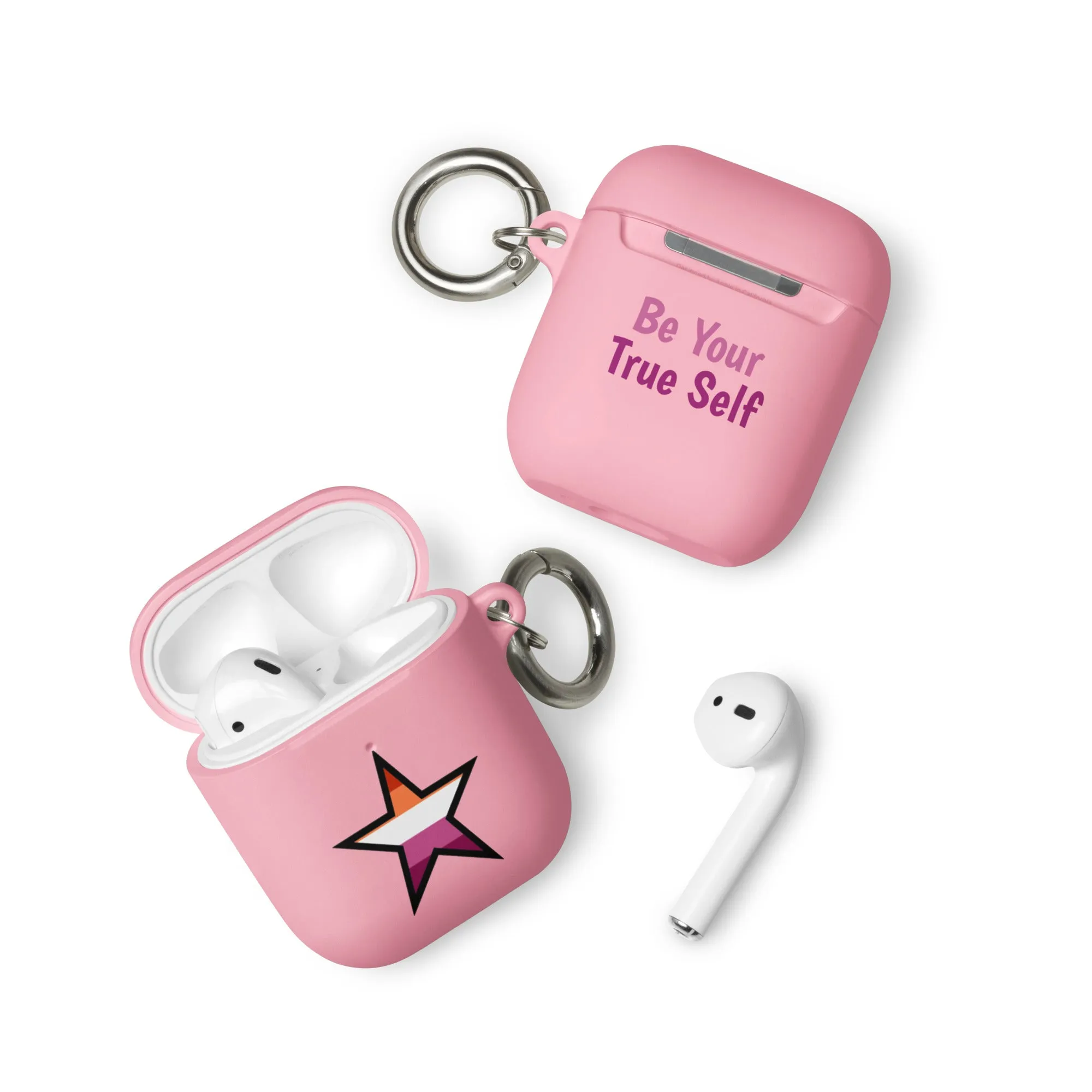 Lesbian Pride Rubber Case for AirPods - Star