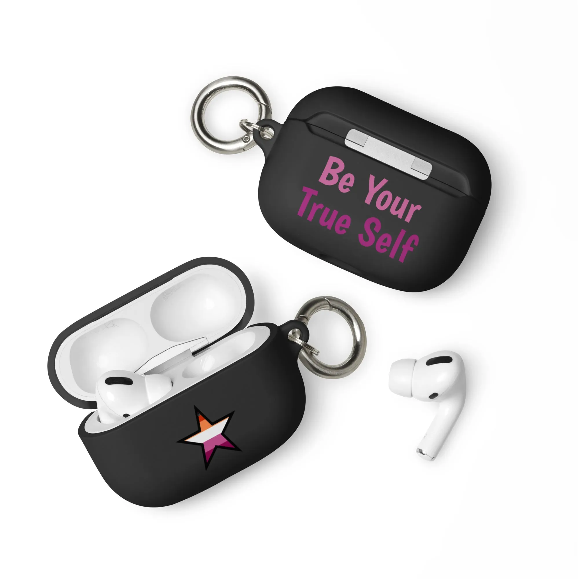 Lesbian Pride Rubber Case for AirPods - Star