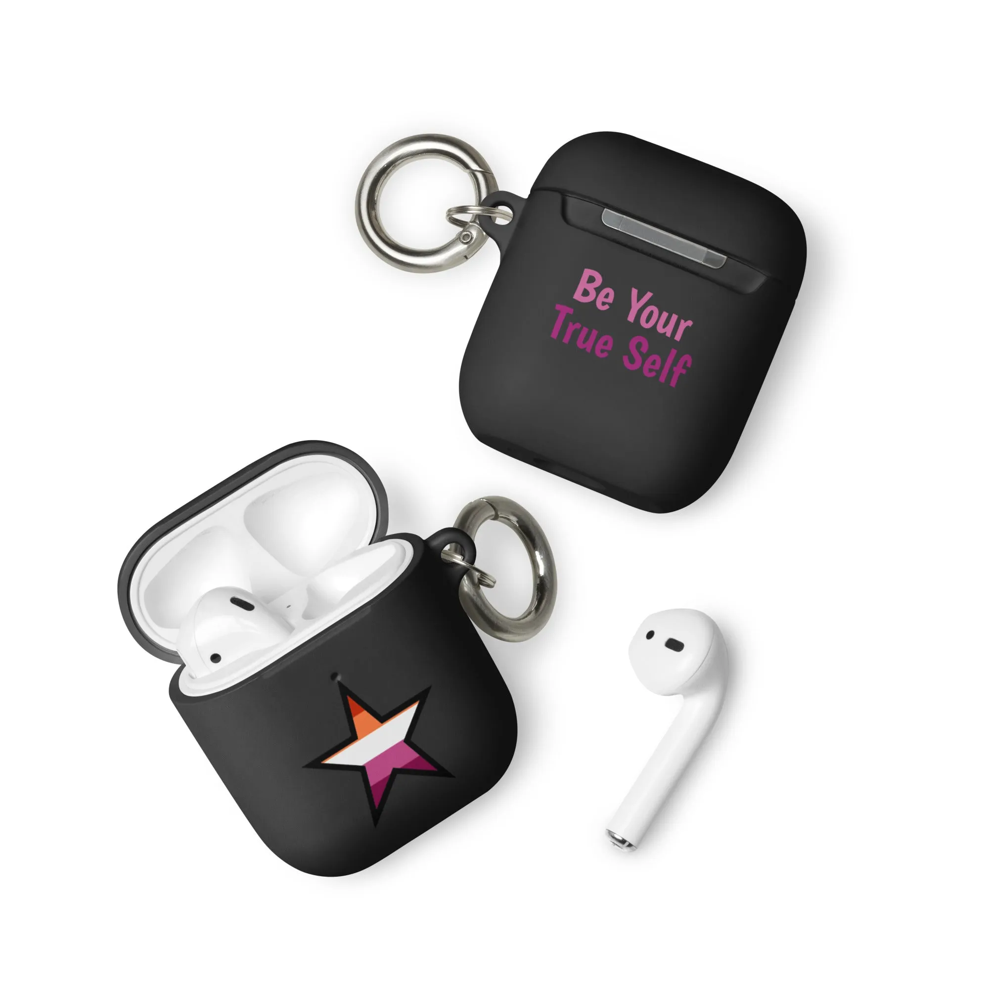 Lesbian Pride Rubber Case for AirPods - Star