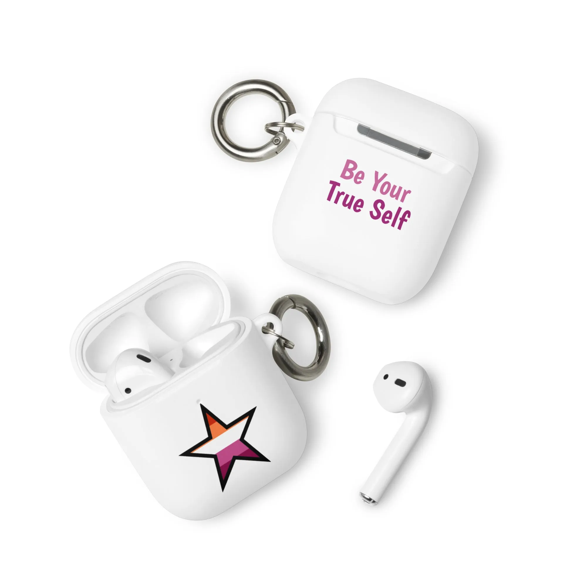 Lesbian Pride Rubber Case for AirPods - Star