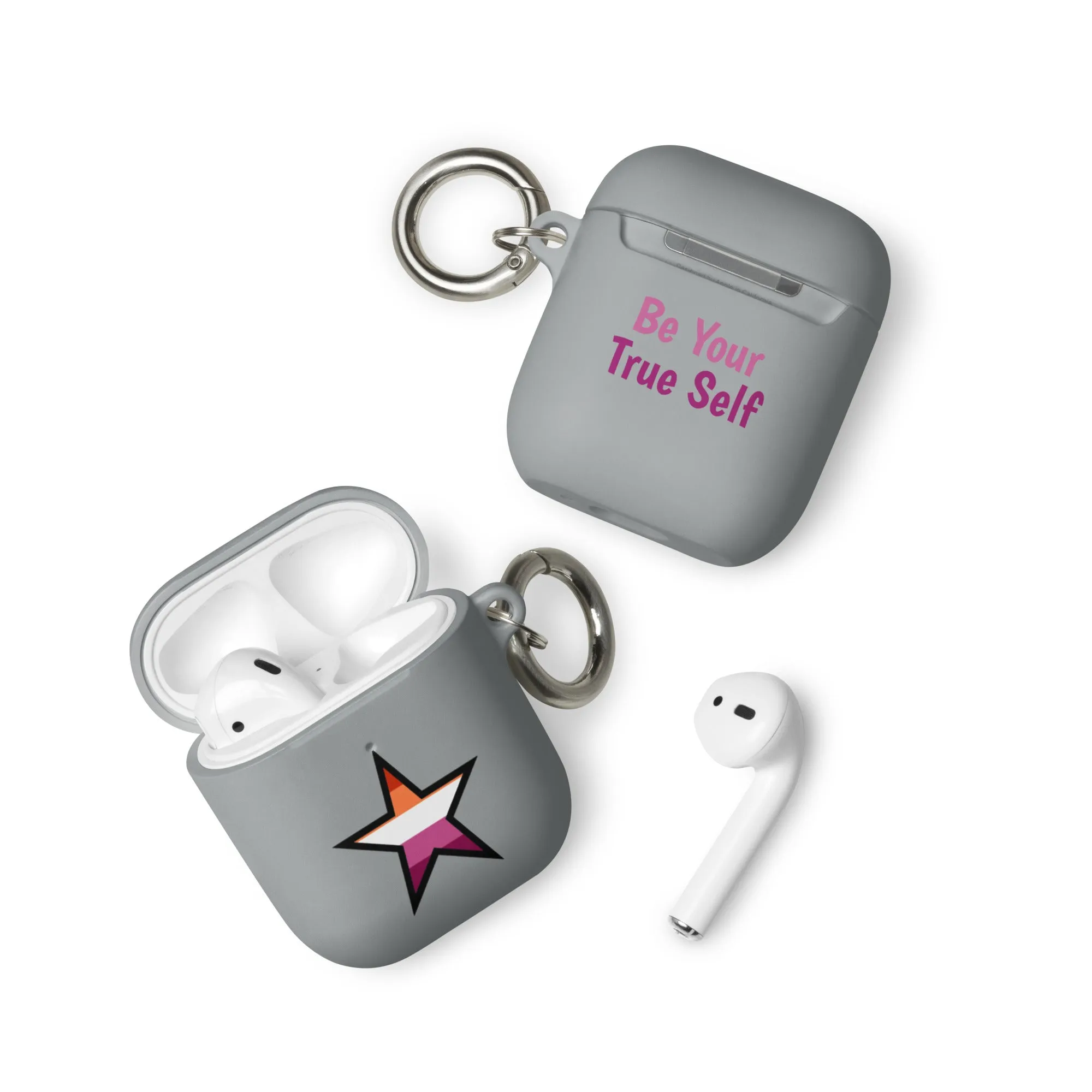 Lesbian Pride Rubber Case for AirPods - Star