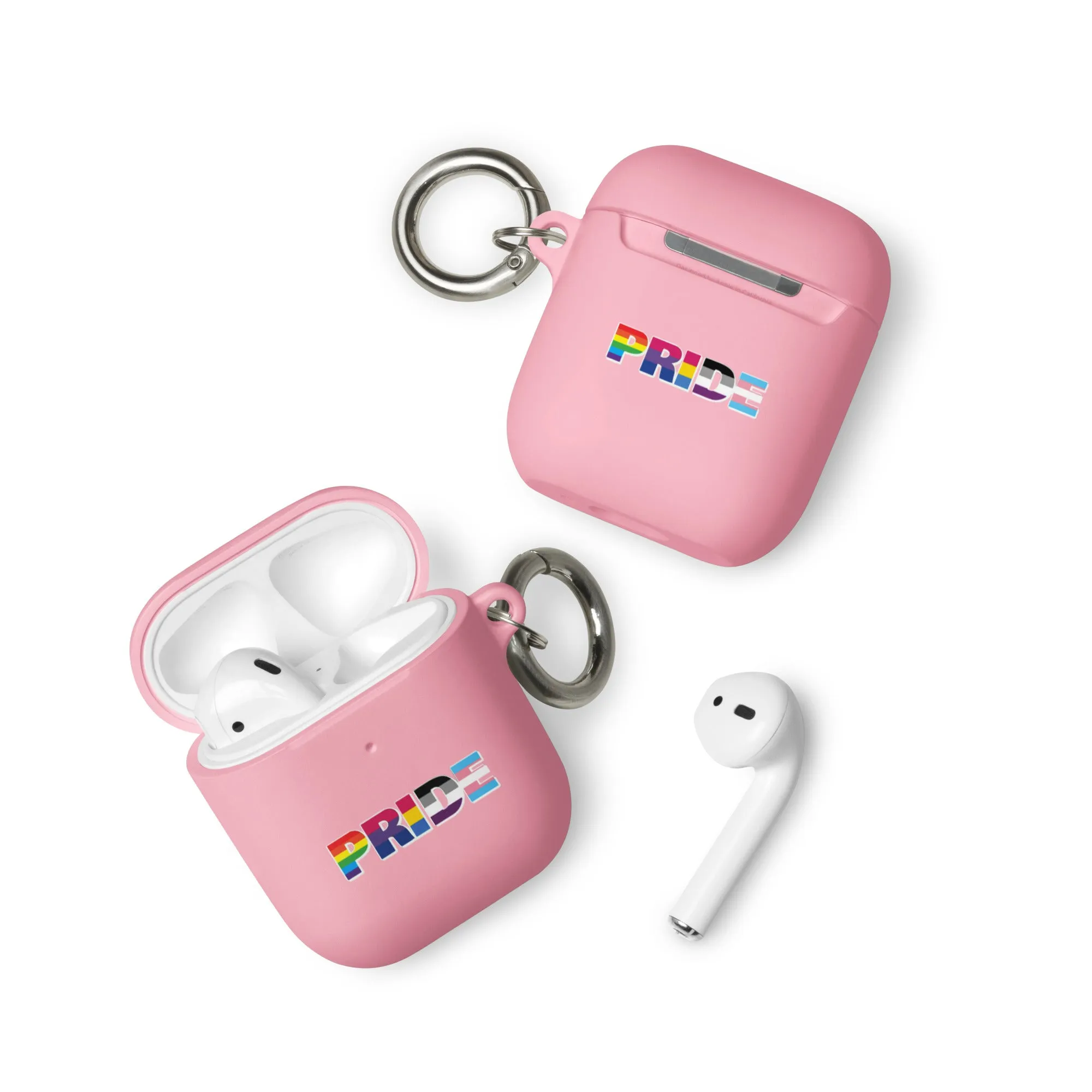 LGBTQ Pride Flag Rubber Case for Apple AirPods - Pride with Flags