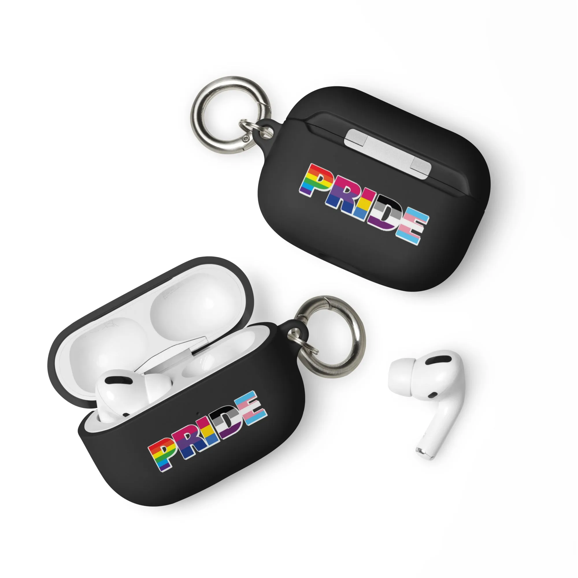 LGBTQ Pride Flag Rubber Case for Apple AirPods - Pride with Flags