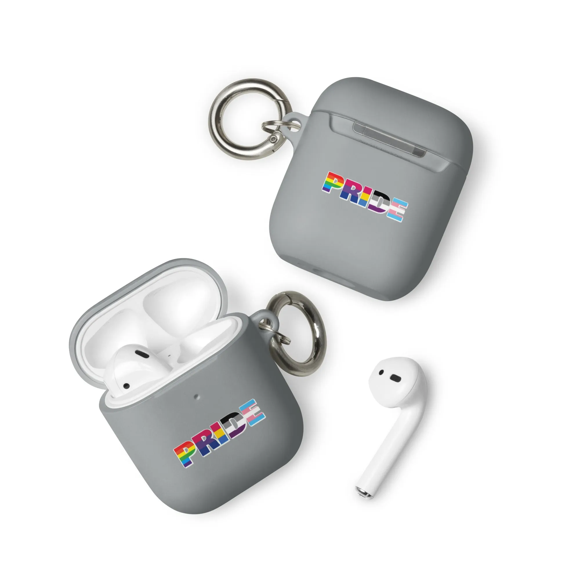 LGBTQ Pride Flag Rubber Case for Apple AirPods - Pride with Flags