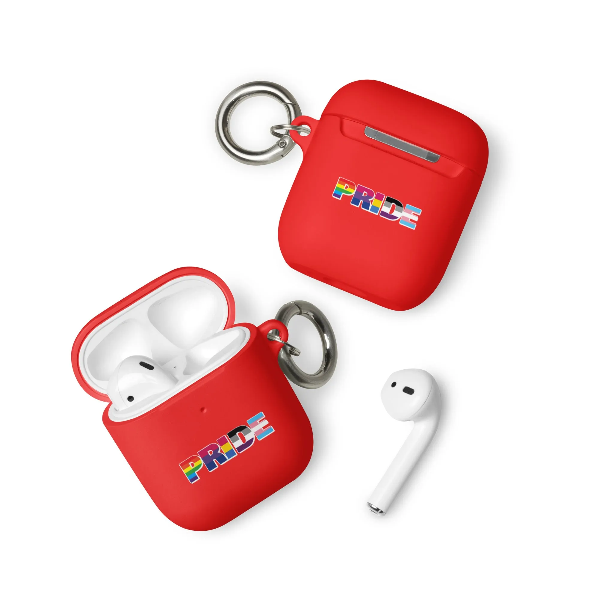 LGBTQ Pride Flag Rubber Case for Apple AirPods - Pride with Flags