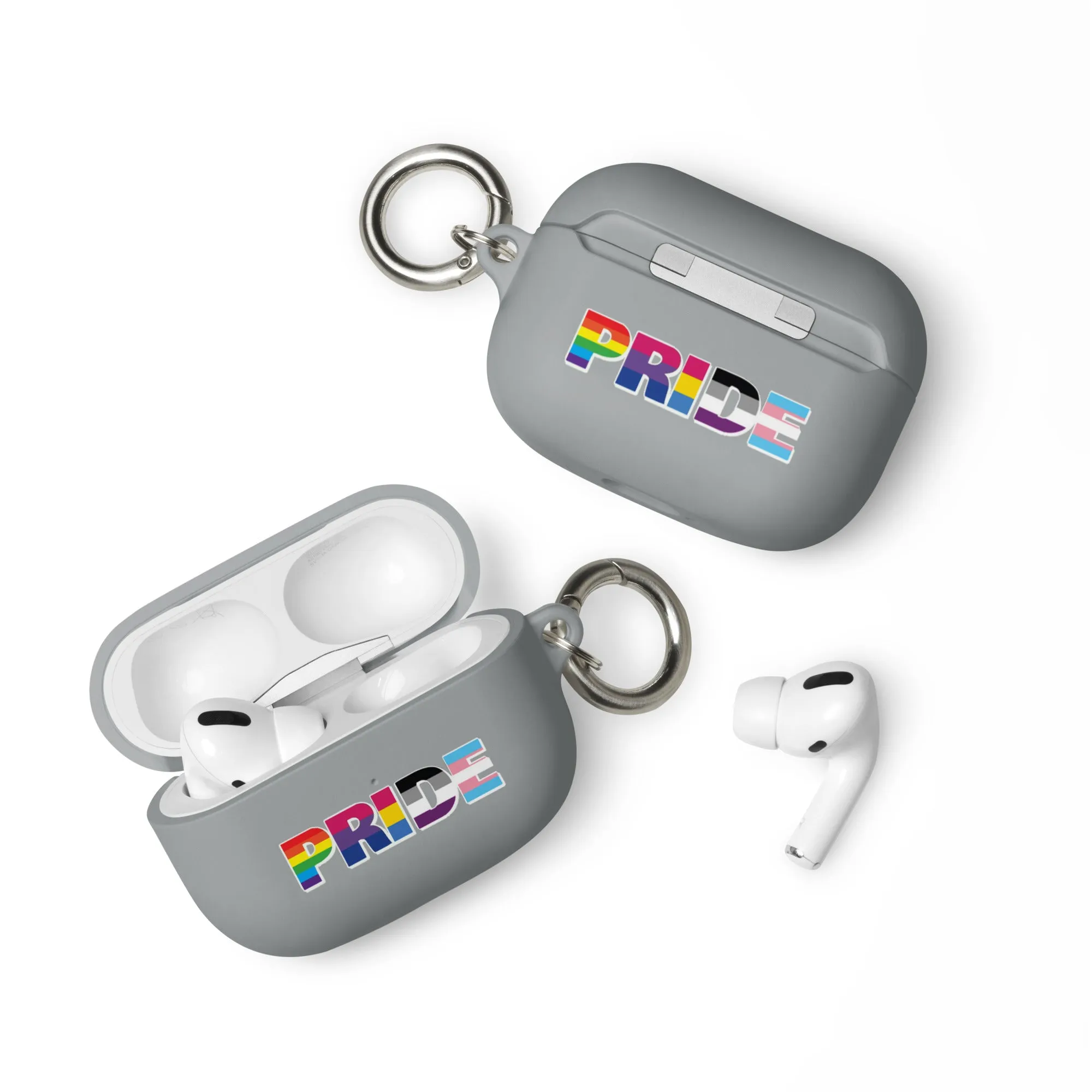 LGBTQ Pride Flag Rubber Case for Apple AirPods - Pride with Flags