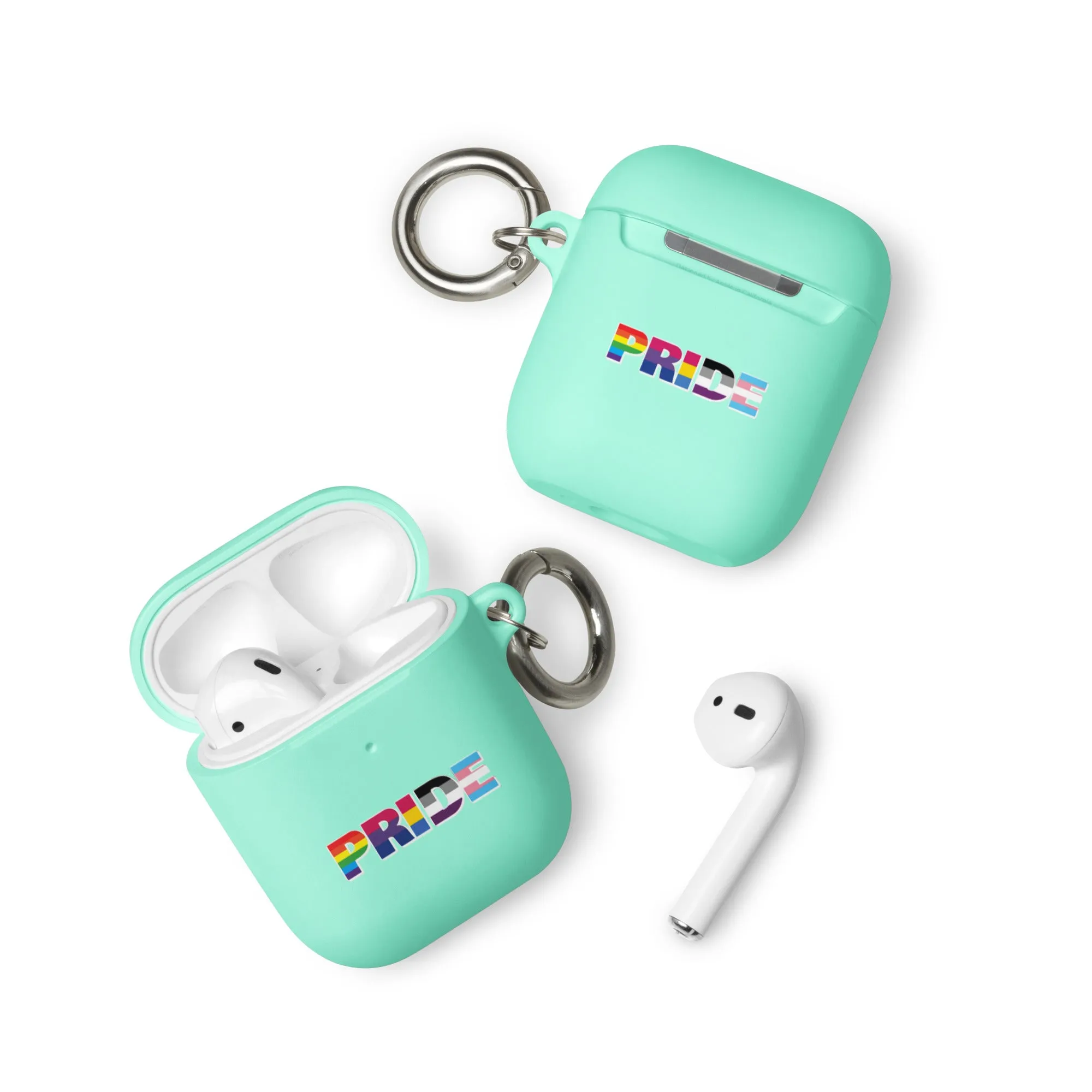 LGBTQ Pride Flag Rubber Case for Apple AirPods - Pride with Flags