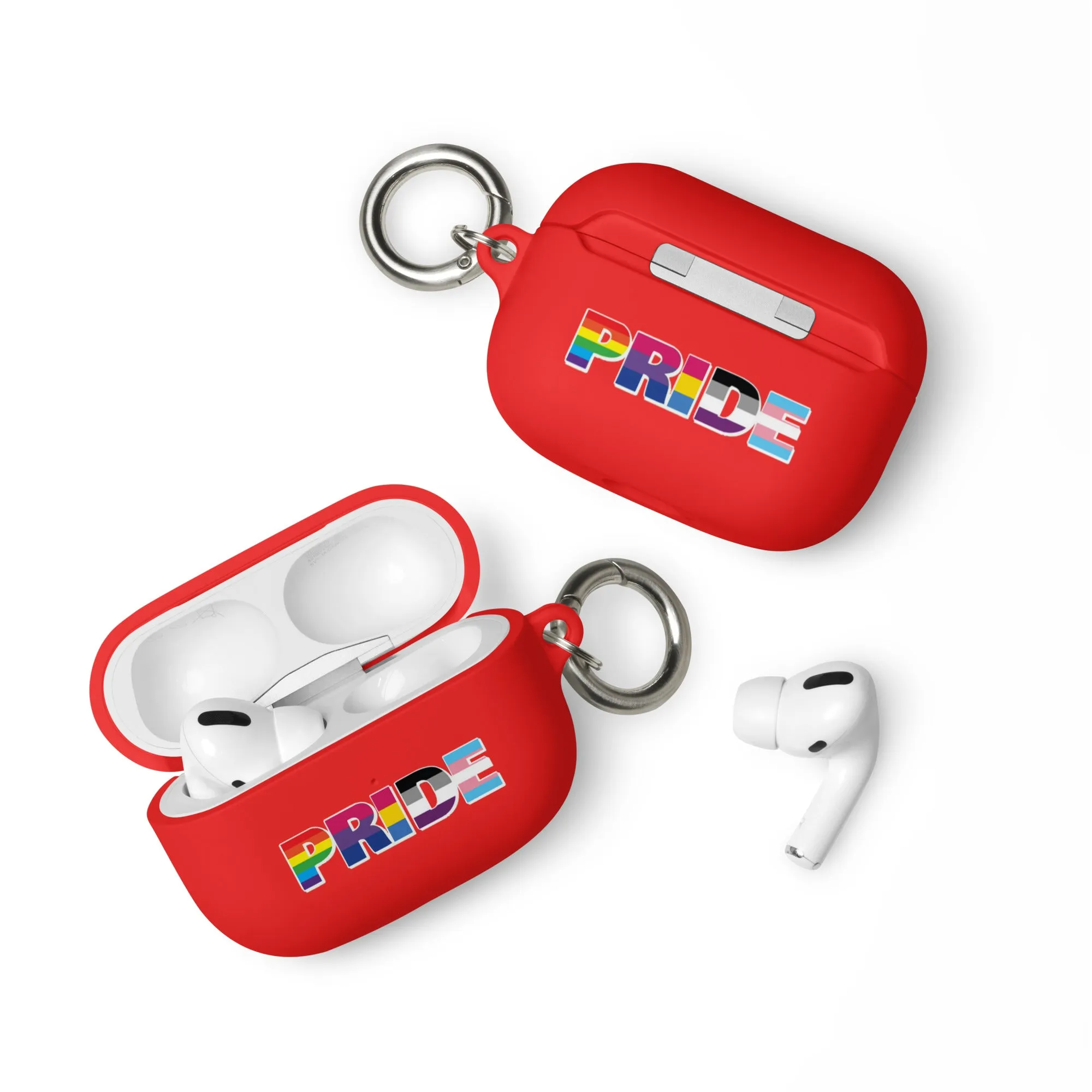 LGBTQ Pride Flag Rubber Case for Apple AirPods - Pride with Flags