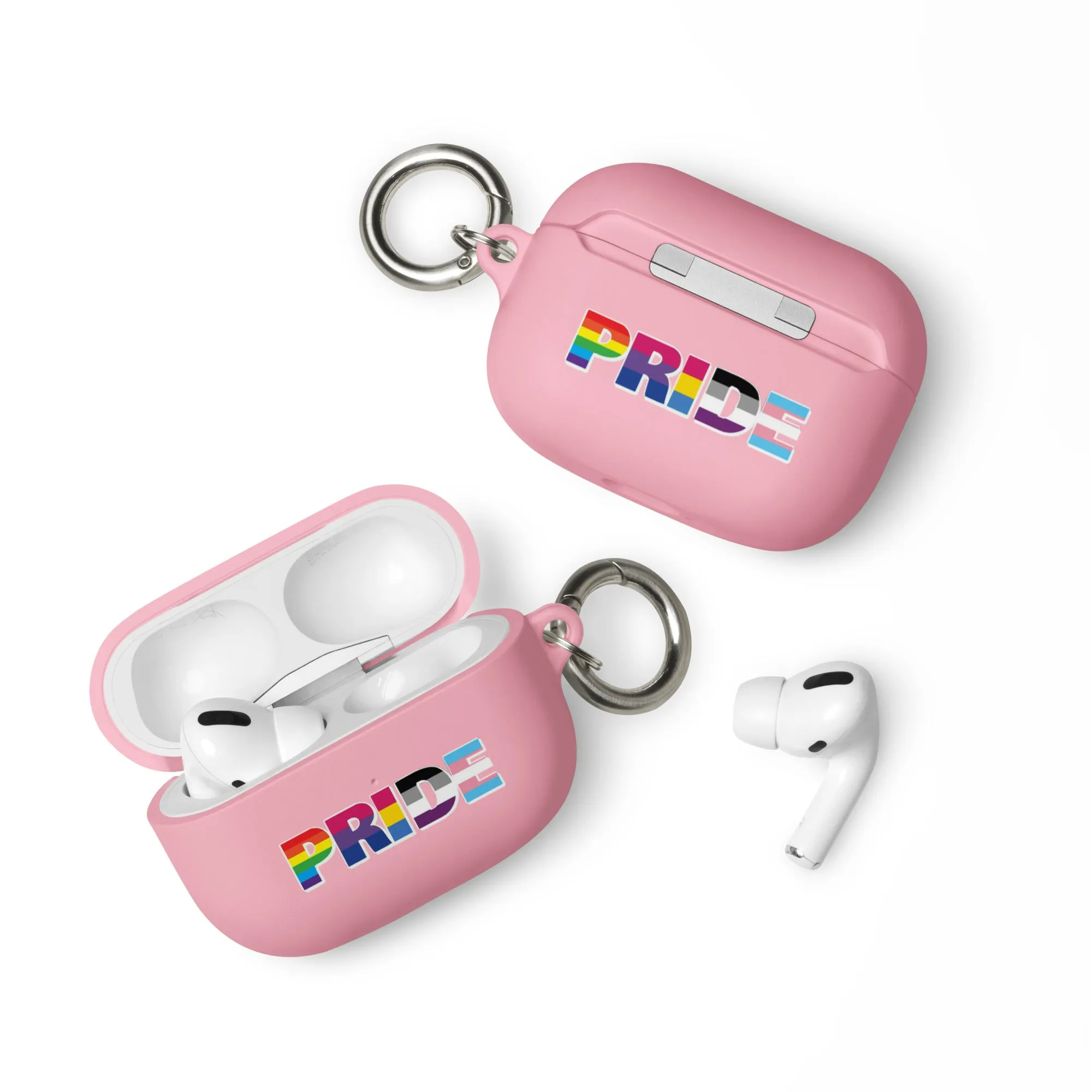 LGBTQ Pride Flag Rubber Case for Apple AirPods - Pride with Flags
