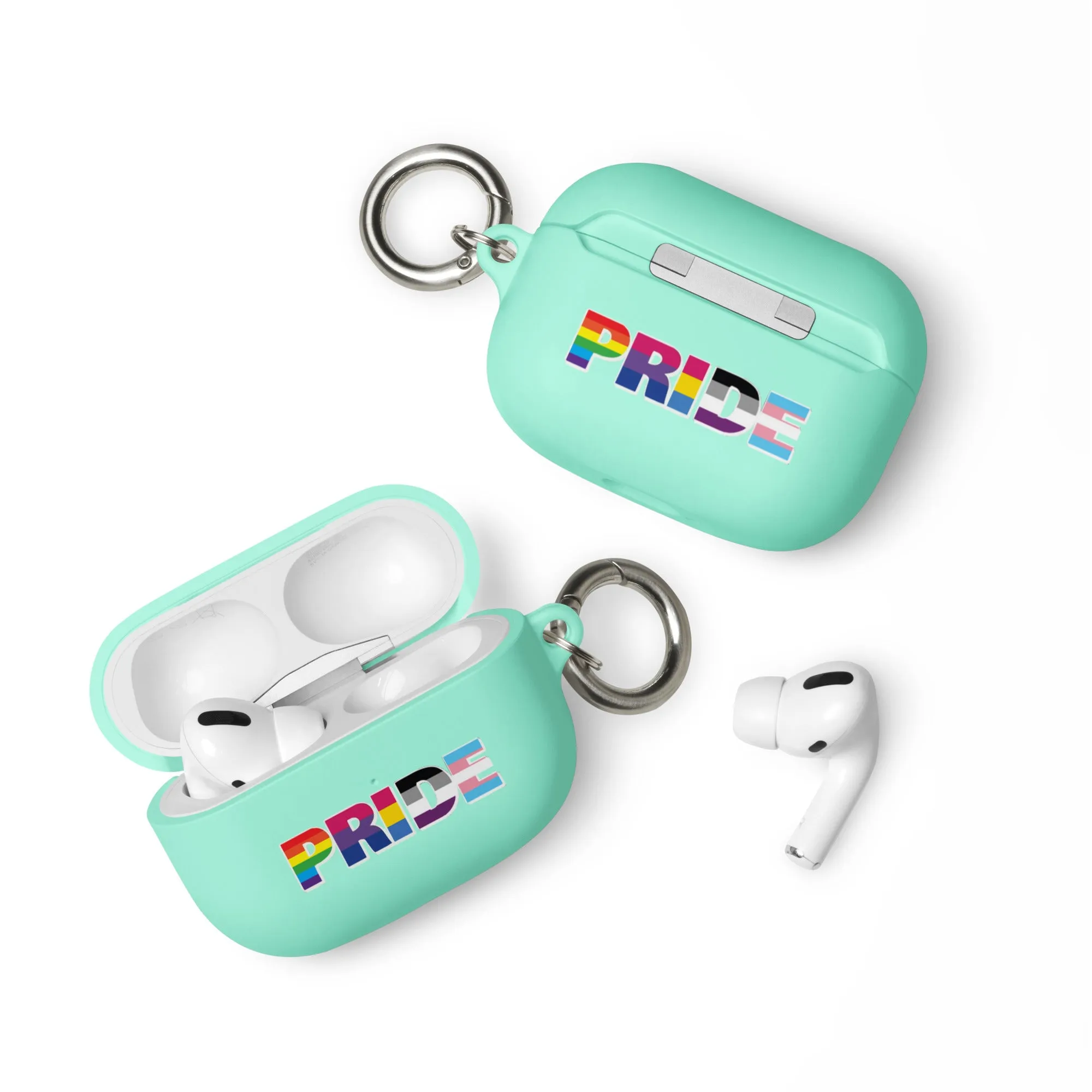 LGBTQ Pride Flag Rubber Case for Apple AirPods - Pride with Flags