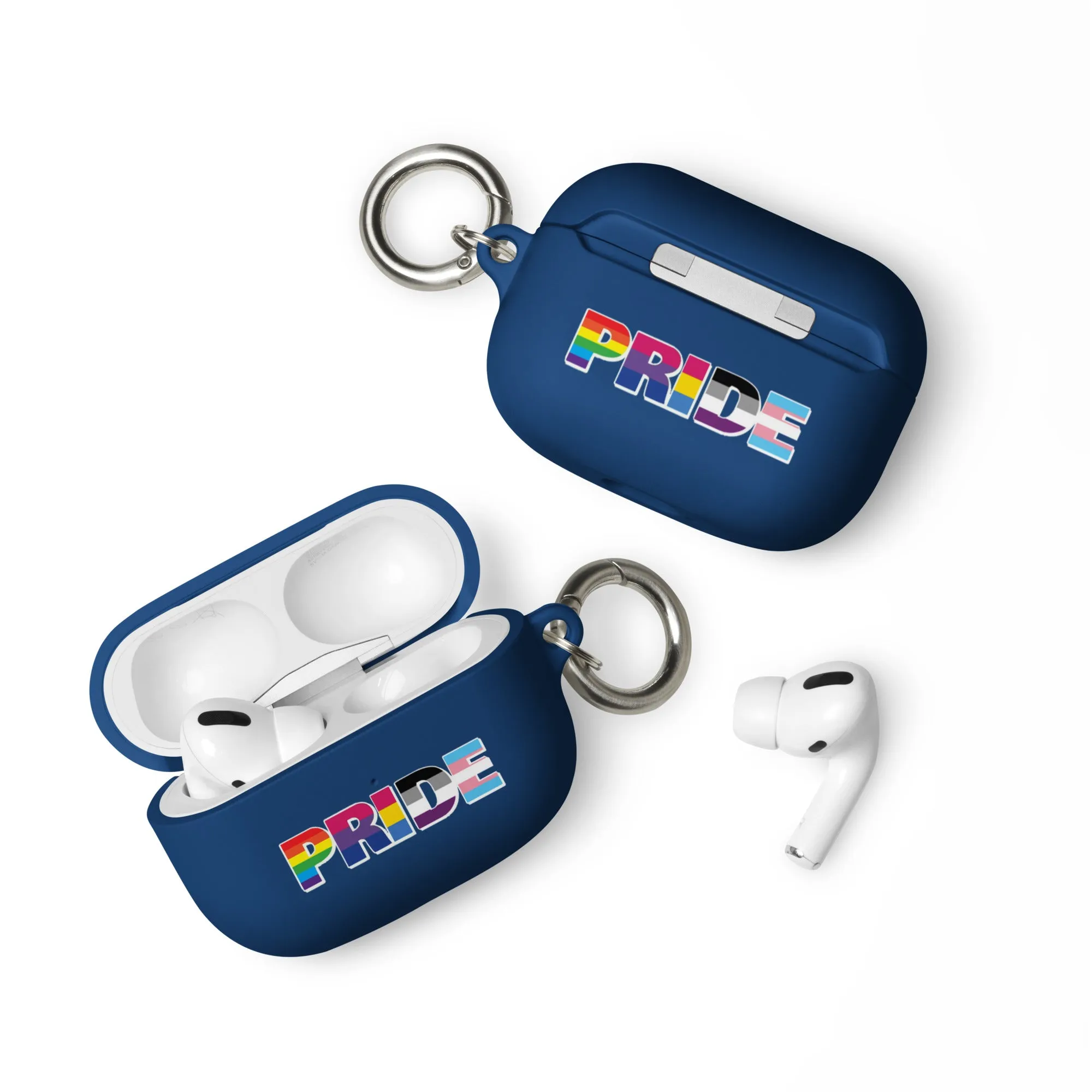 LGBTQ Pride Flag Rubber Case for Apple AirPods - Pride with Flags