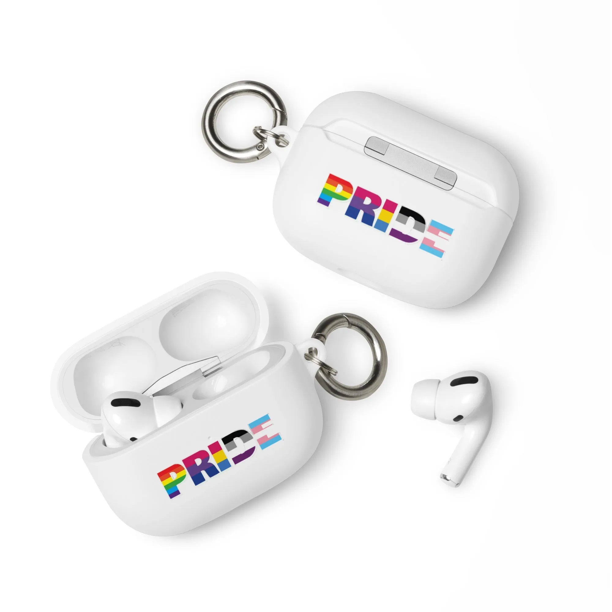 LGBTQ Pride Flag Rubber Case for Apple AirPods - Pride with Flags