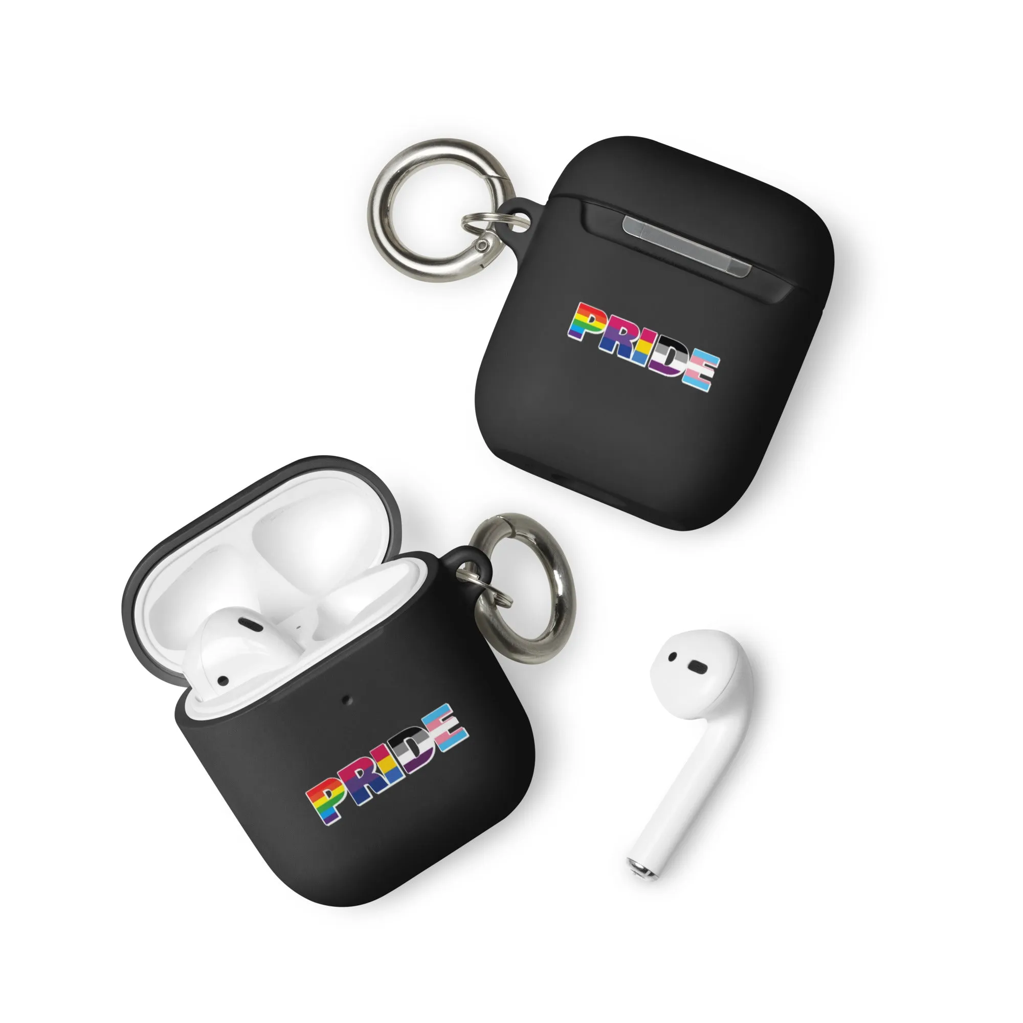 LGBTQ Pride Flag Rubber Case for Apple AirPods - Pride with Flags