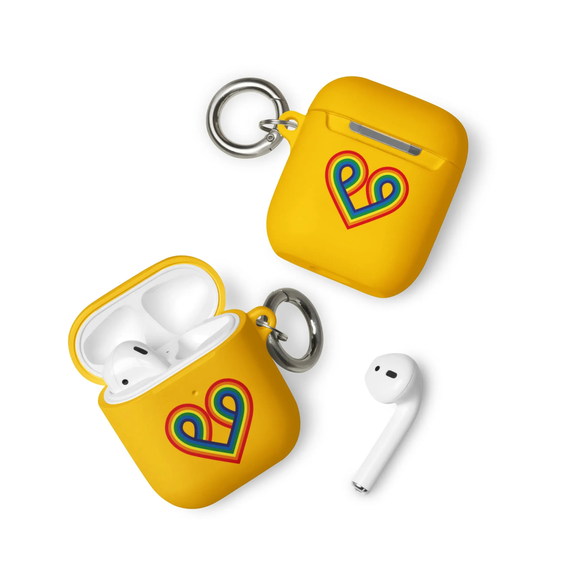 LGBTQ Pride Rubber Case for Apple AirPods - Pride Heart