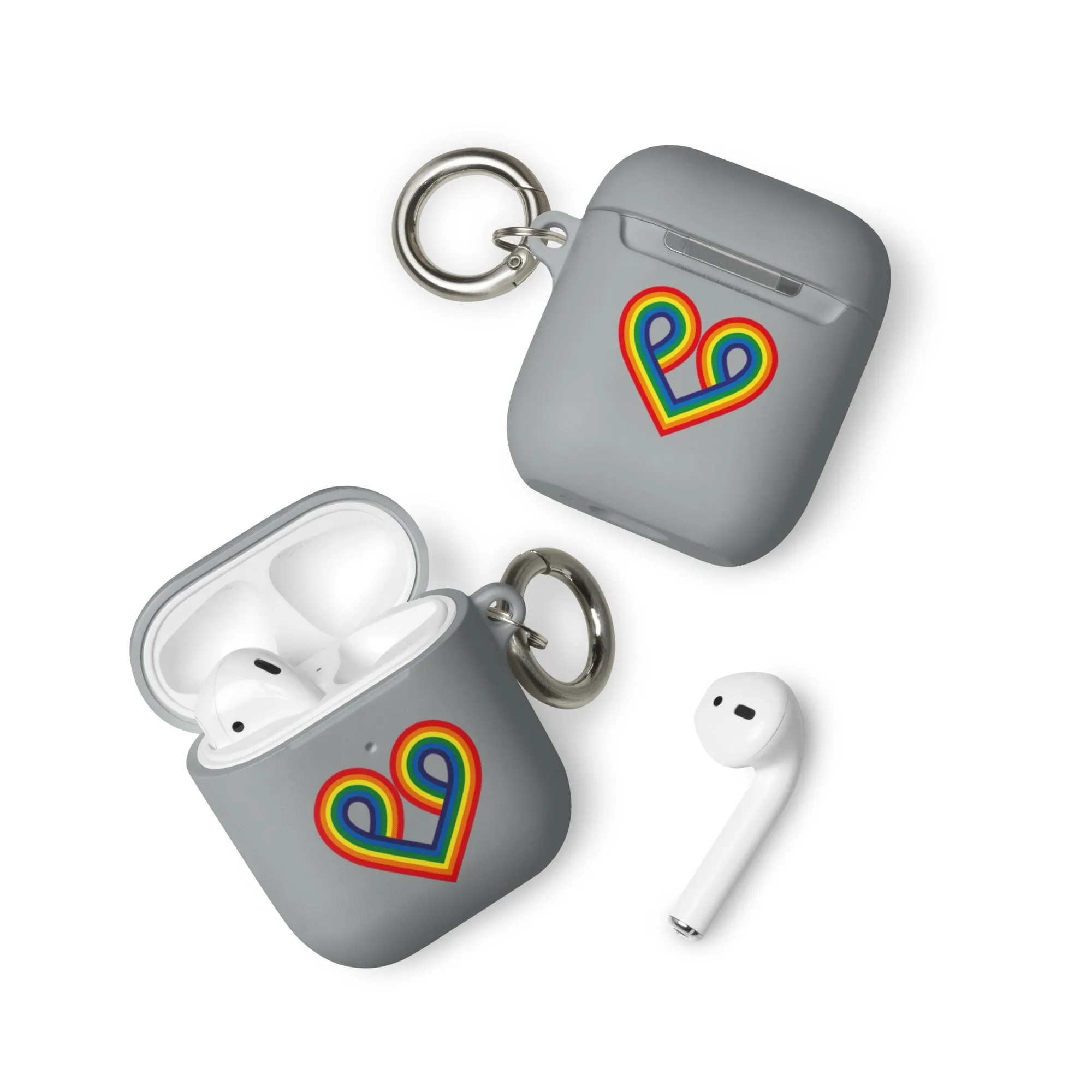 LGBTQ Pride Rubber Case for Apple AirPods - Pride Heart
