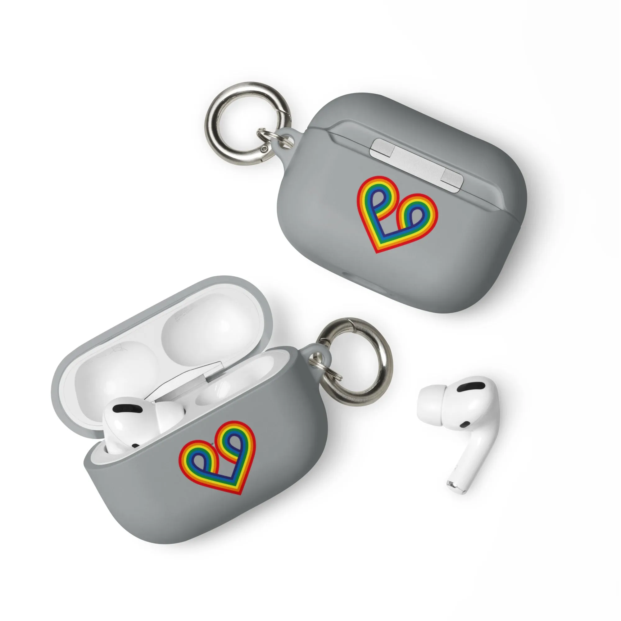 LGBTQ Pride Rubber Case for Apple AirPods - Pride Heart