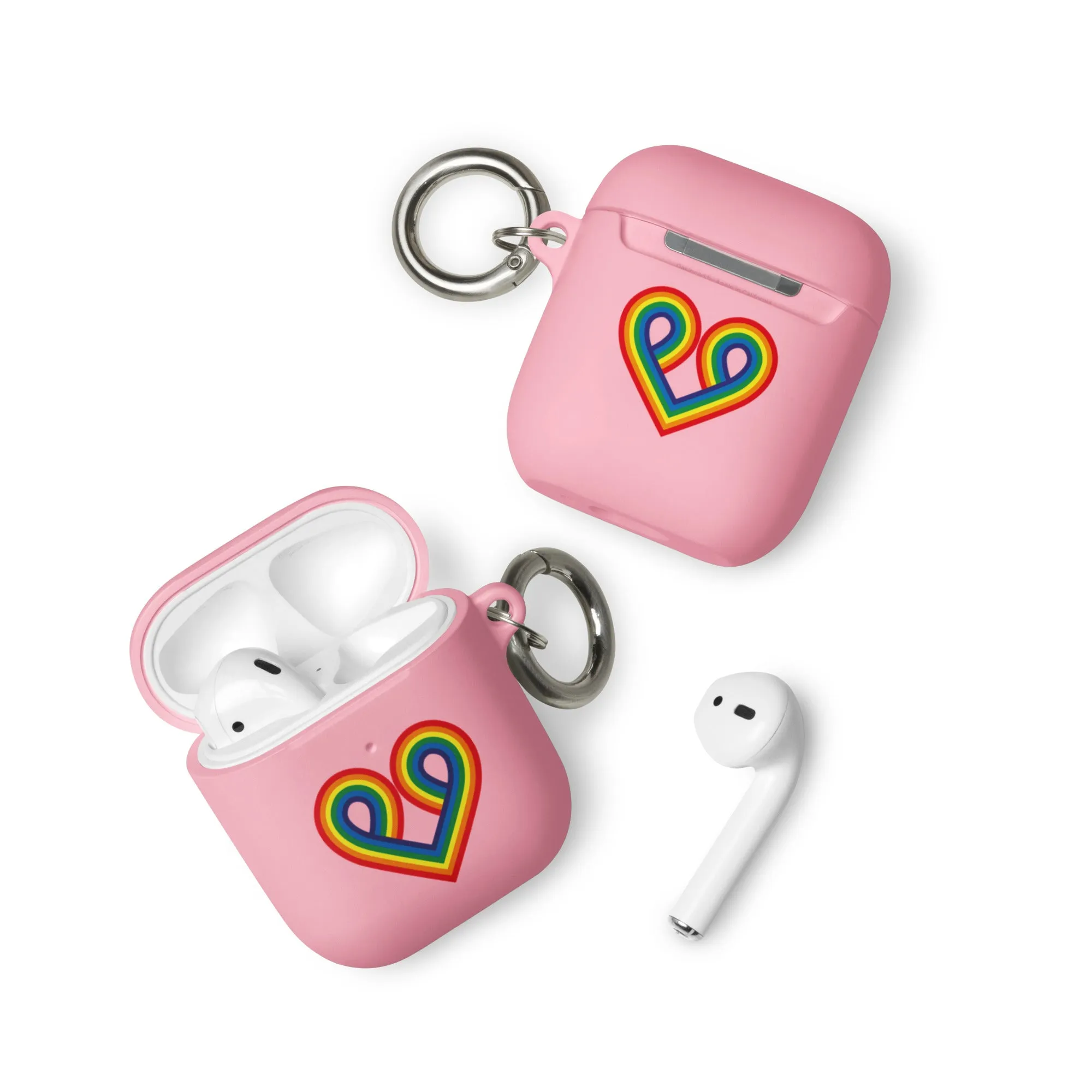 LGBTQ Pride Rubber Case for Apple AirPods - Pride Heart