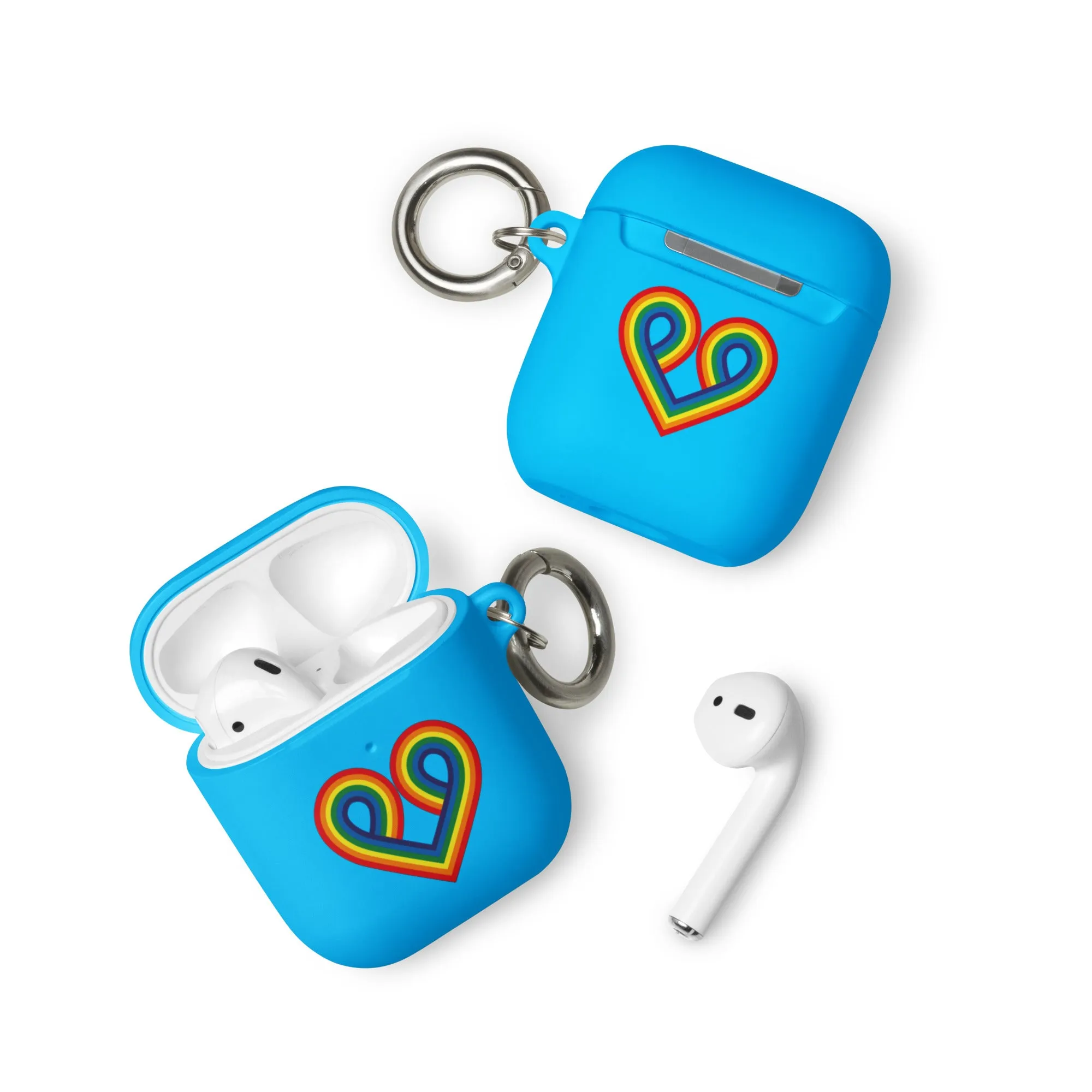 LGBTQ Pride Rubber Case for Apple AirPods - Pride Heart