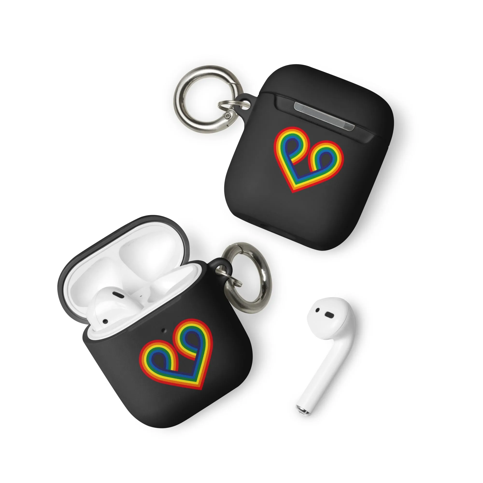 LGBTQ Pride Rubber Case for Apple AirPods - Pride Heart