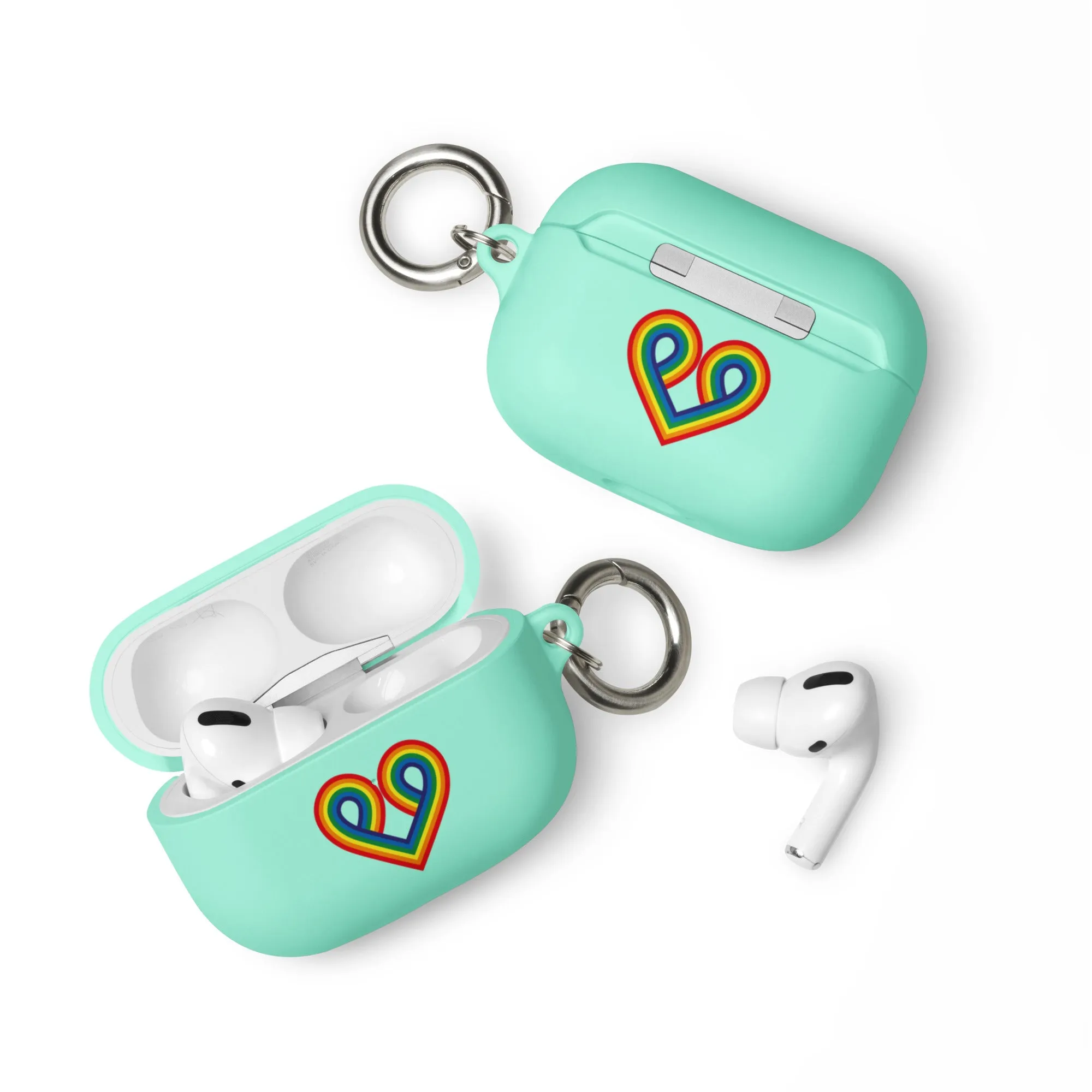 LGBTQ Pride Rubber Case for Apple AirPods - Pride Heart
