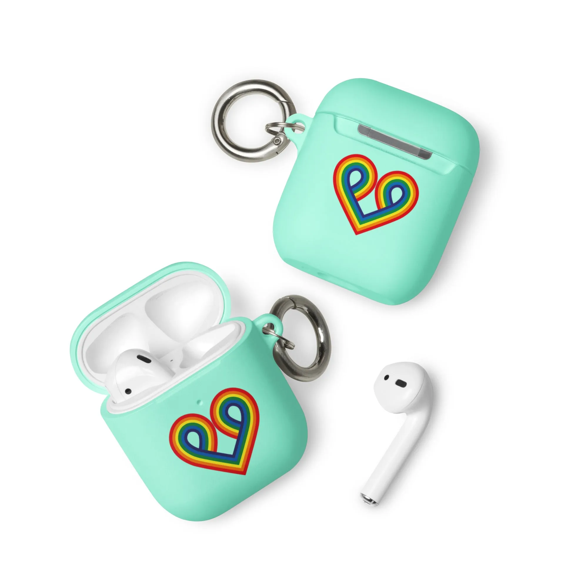 LGBTQ Pride Rubber Case for Apple AirPods - Pride Heart