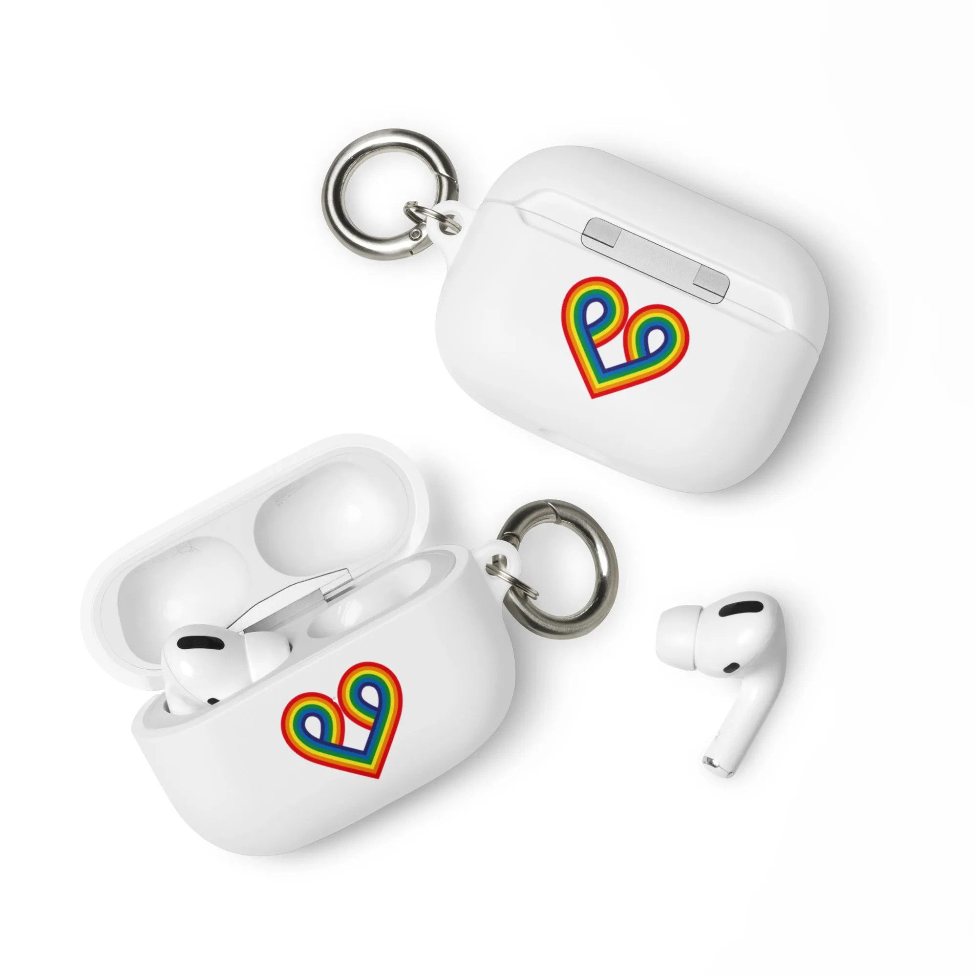 LGBTQ Pride Rubber Case for Apple AirPods - Pride Heart