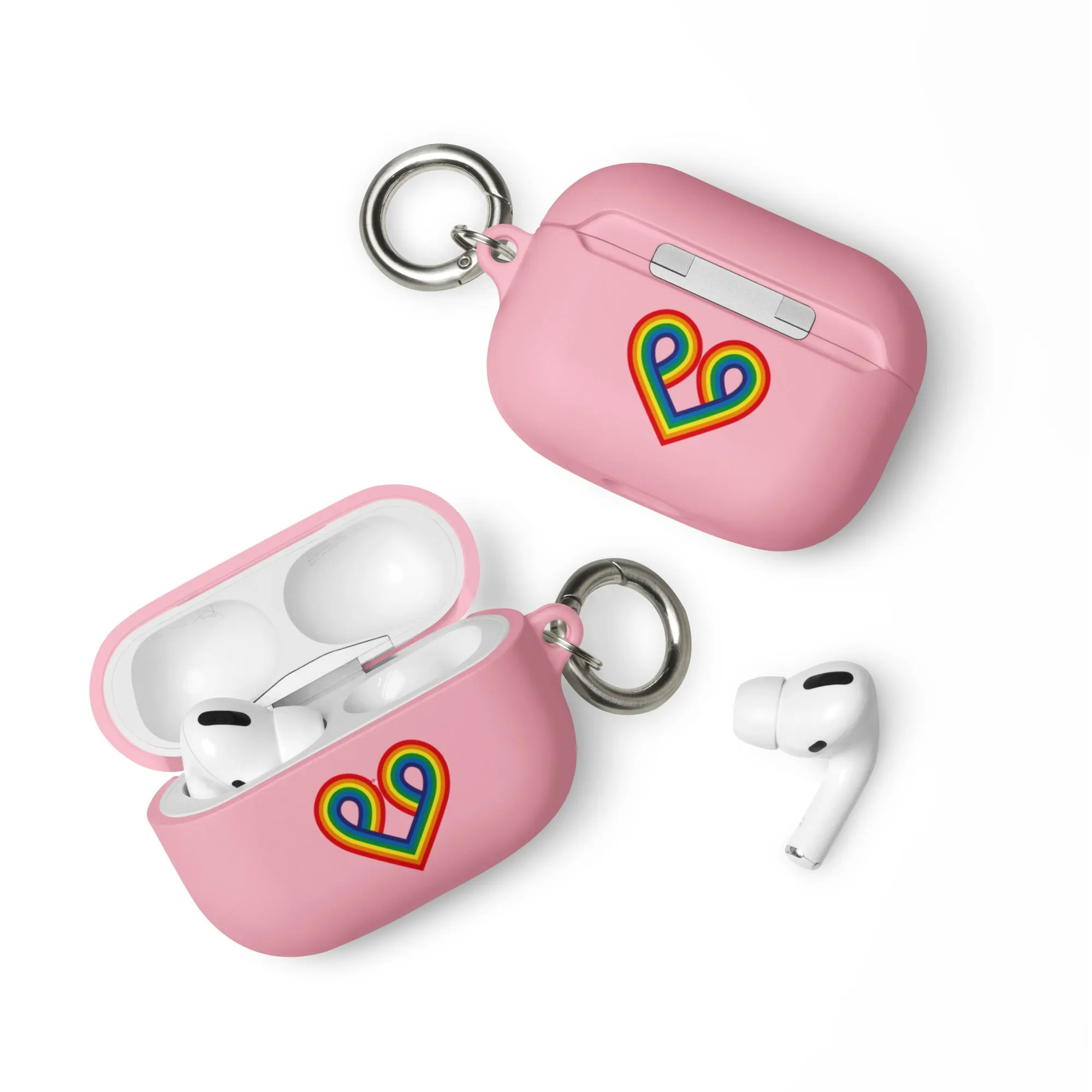 LGBTQ Pride Rubber Case for Apple AirPods - Pride Heart