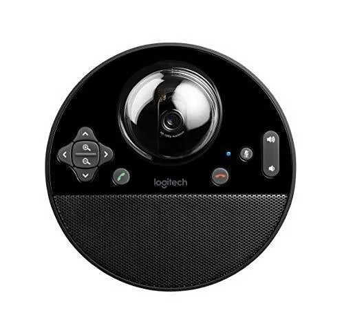 Logitech Conference Video Conference Webcam, HD 1080p Camera with Built-In Speakerphone