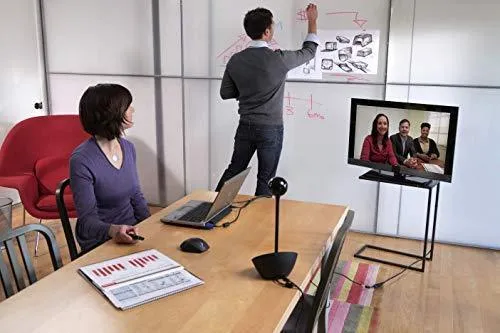 Logitech Conference Video Conference Webcam, HD 1080p Camera with Built-In Speakerphone