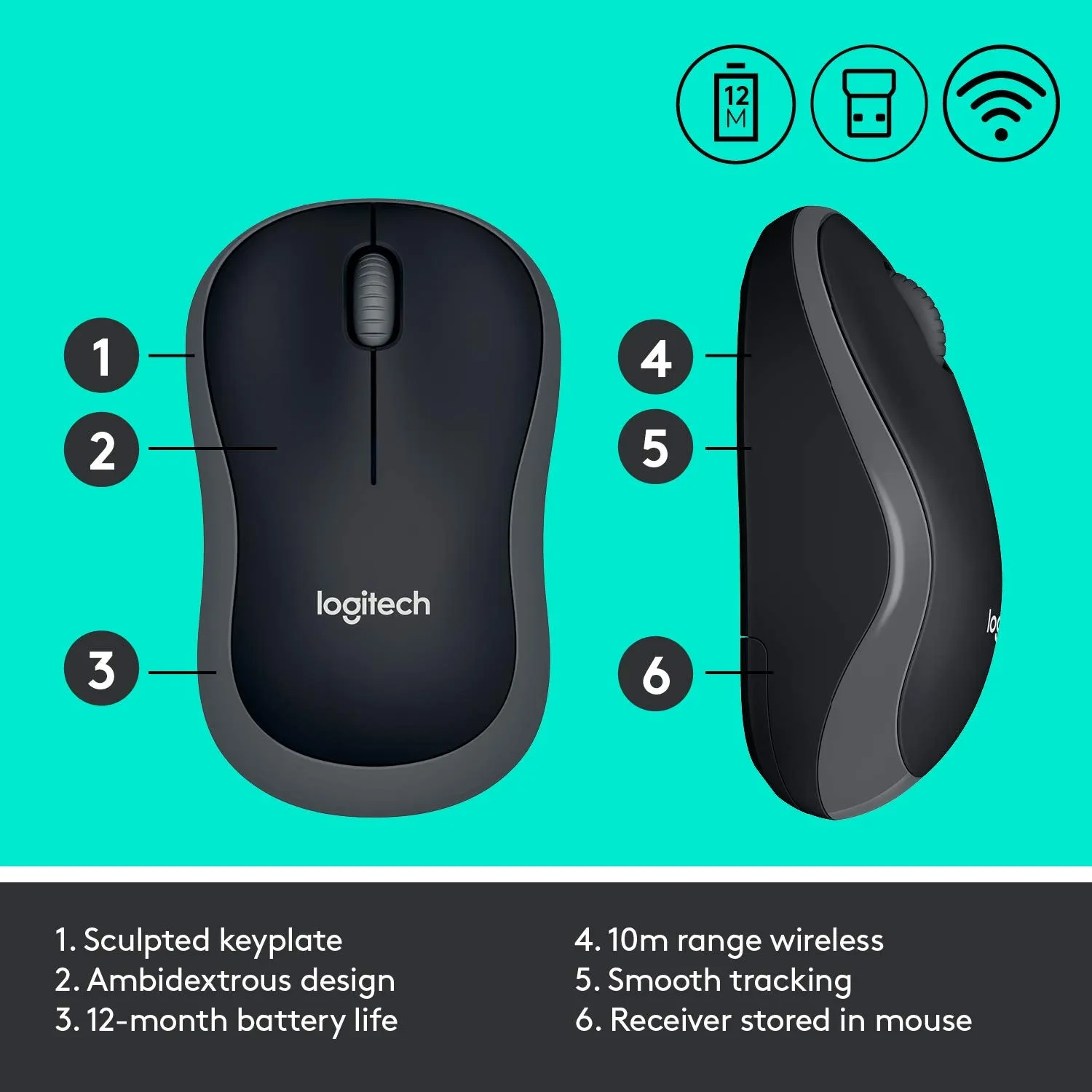 Logitech Wireless mk270r Keyboard and Mouse Set