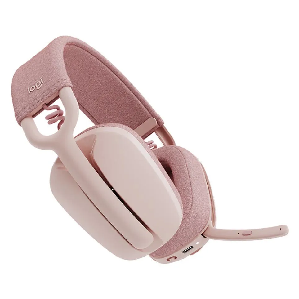 Logitech Zone Vibe 100 Wireless Headset, Pink