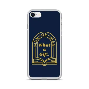 Man-oh-Man Bible in a Year iPhone Case - Navy
