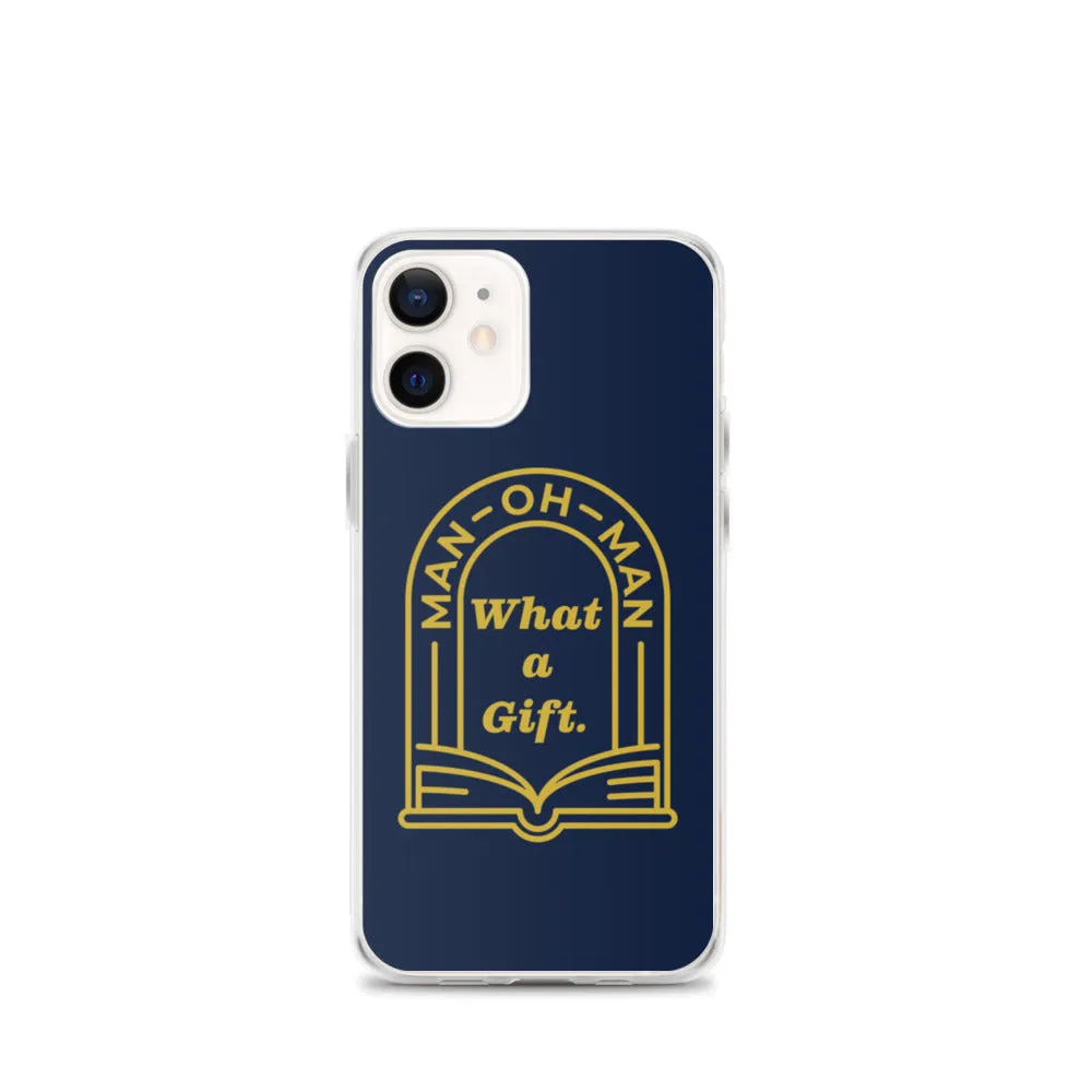 Man-oh-Man Bible in a Year iPhone Case - Navy