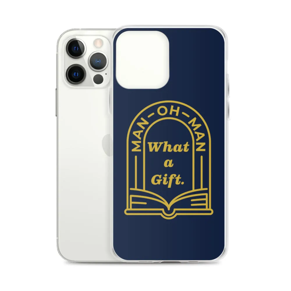 Man-oh-Man Bible in a Year iPhone Case - Navy