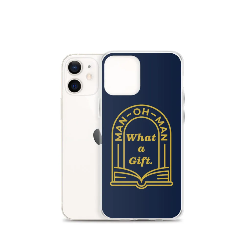 Man-oh-Man Bible in a Year iPhone Case - Navy