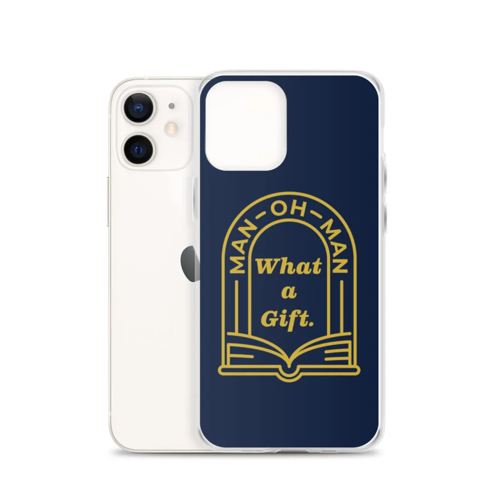 Man-oh-Man Bible in a Year iPhone Case - Navy