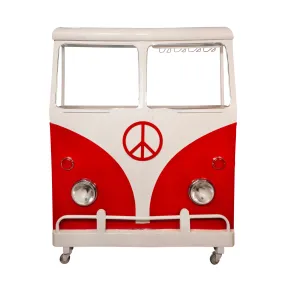 Metal 69"H Bus Kombi Bar, Red