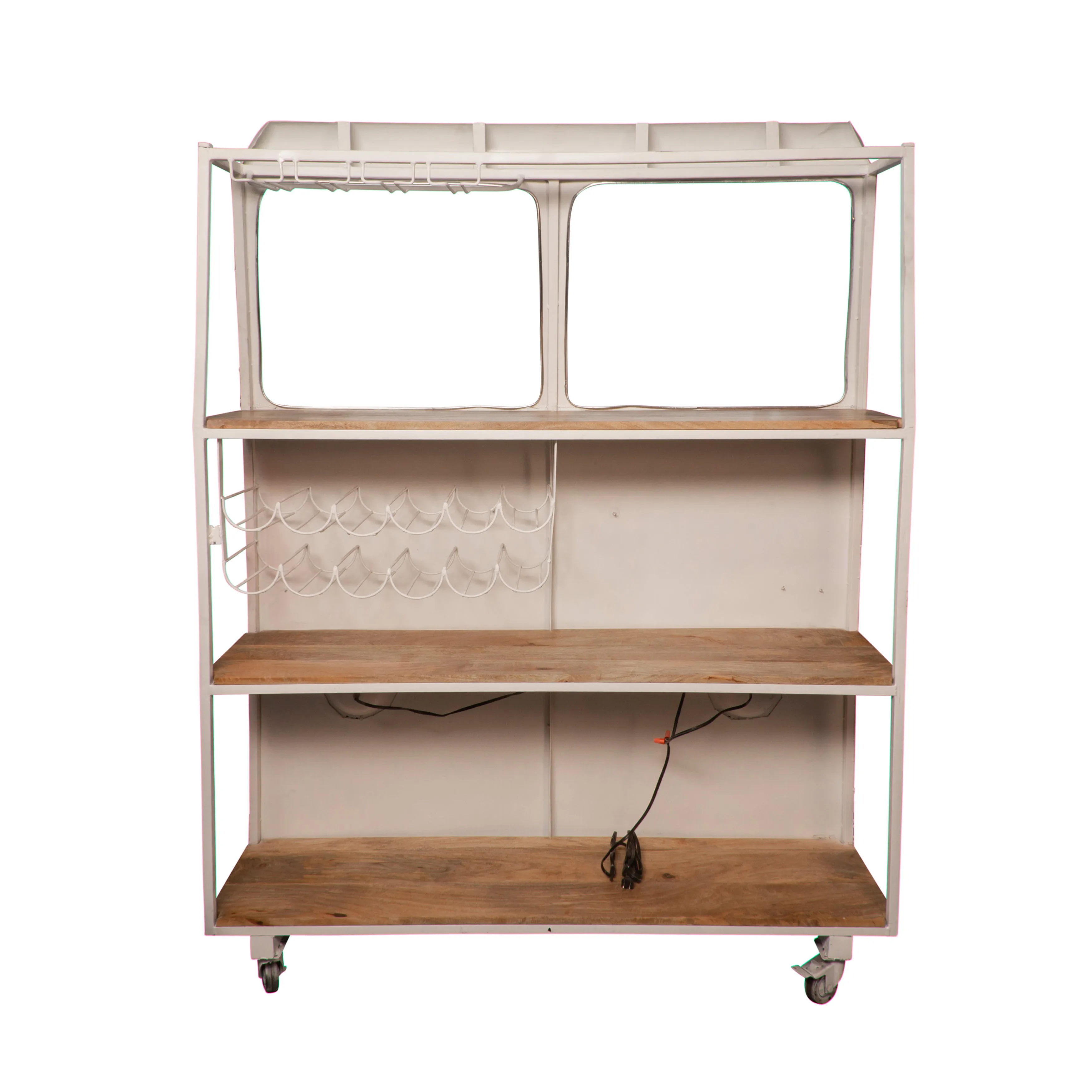 Metal 69"H Bus Kombi Bar, Red