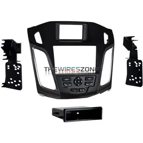 Metra 99-5827G Single/Double DIN Dash Kit w/ Grey Vent for Ford Focus