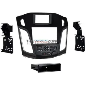 Metra 99-5827G Single/Double DIN Dash Kit w/ Grey Vent for Ford Focus