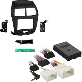 Metra 99-7014B 1 or 2 DIN Dash Kit w/ Amp Interface for 2011-2014 Mitsubishi Outlander Sport