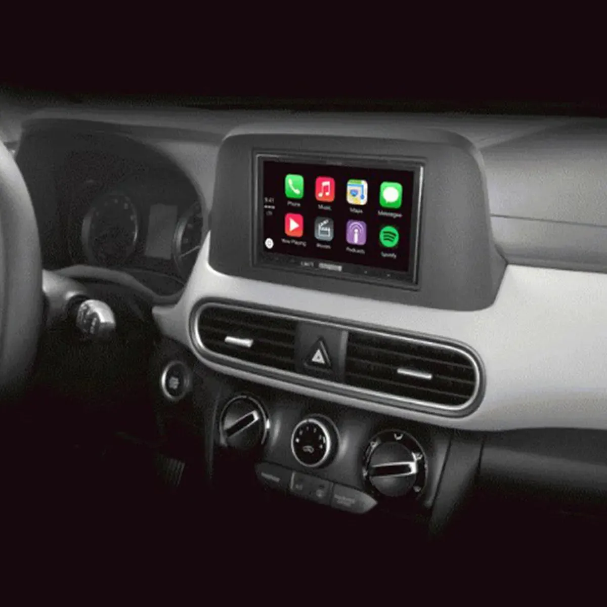 Metra 99-7392B Single or Select Double-DIN Radios Installation Kit for Select Hyundai Kona 18-19