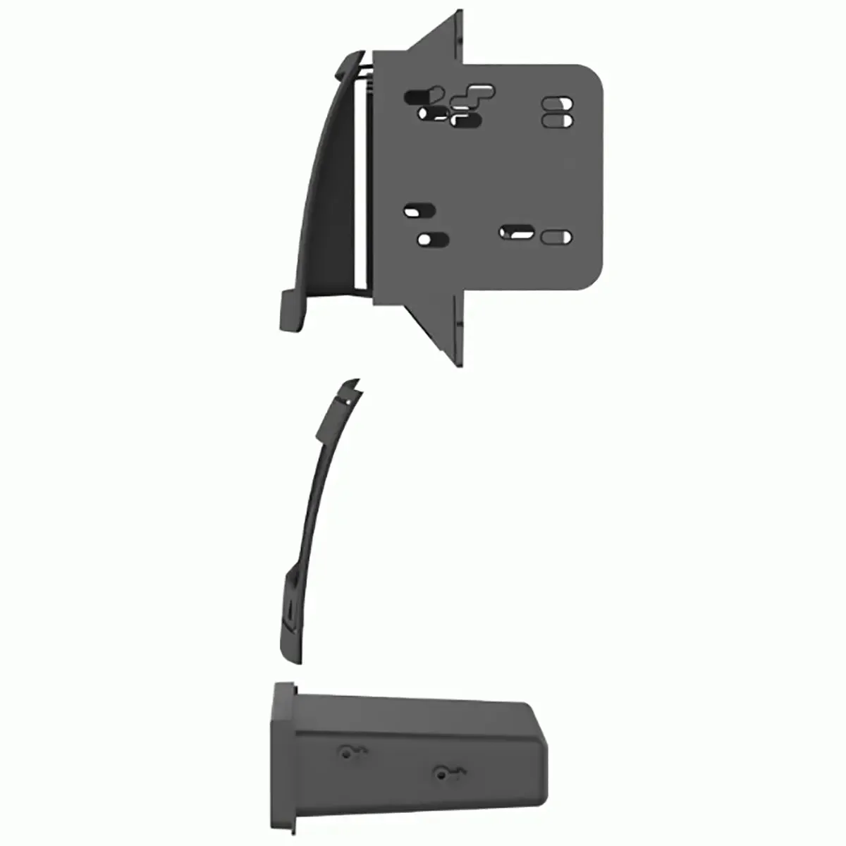 Metra 99-7395B Single or Double DIN Car Stereo Dash Kit for 2009-2012 Hyundai Elantra- Matte Black