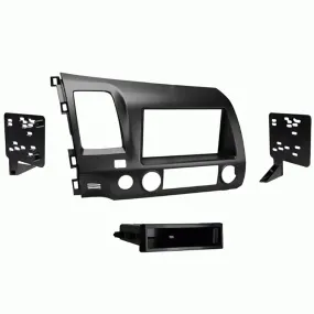 Metra 99-7816G Single or Double DIN Dash Kit for for Select 2006-2011 Honda Civic Vehicles- Gunmetal